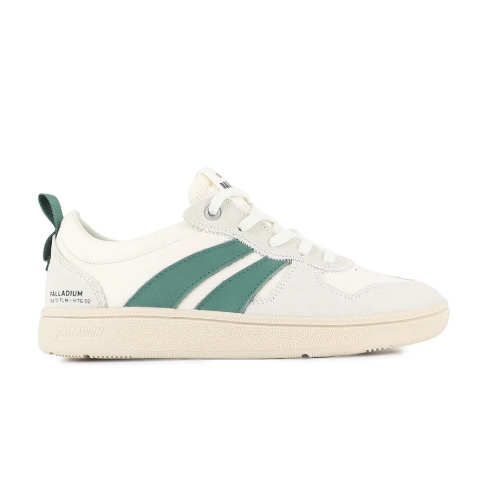 Palladium 帕拉丁 PALLADIUM 休閒鞋 PALLACUP FLAME LTH 白綠 復古 運動鞋 女 74485-193