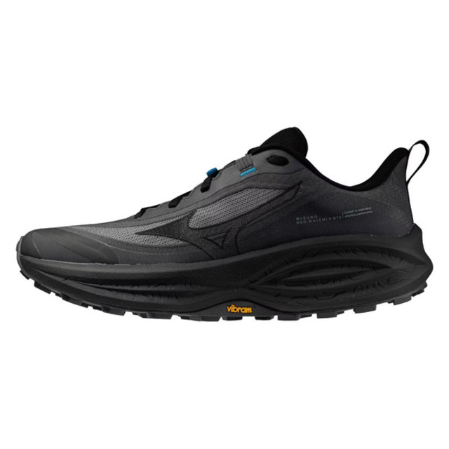 MIZUNO 美津濃越野跑鞋Wave Daichi 9 GTX 男鞋黑防水黃金大底戶外