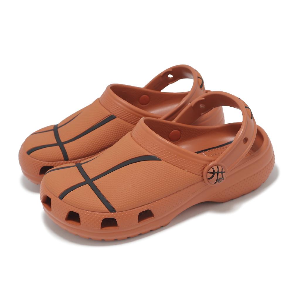 Crocs 卡駱馳 洞洞鞋 Classic Basketball K 中童 磚紅 籃球 克駱格 小朋友 休閒鞋 210156805