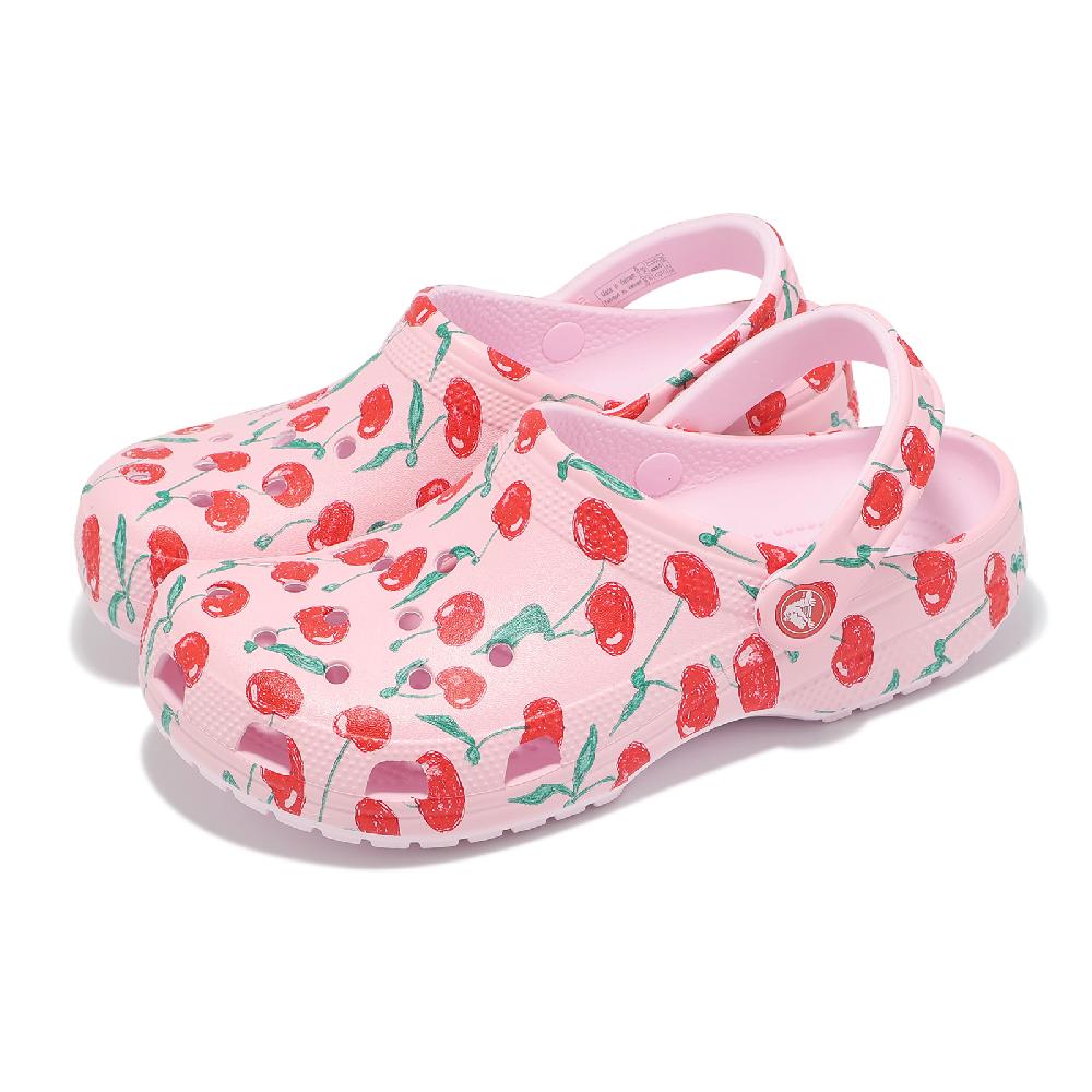 Crocs 卡駱馳 洞洞鞋 Classic Fresh Fruits 男鞋 女鞋 粉 紅 經典水果印花克駱格 2110086ZW