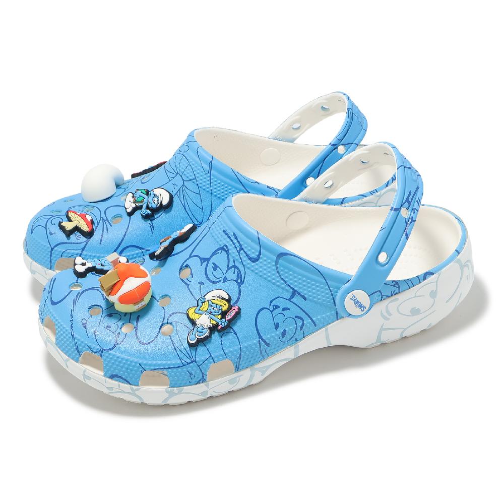 Crocs 卡駱馳 洞洞鞋 Smurfs Classic Clog 男鞋 女鞋 藍色小精靈 經典克駱格 涼鞋 卡駱馳 21082090H
