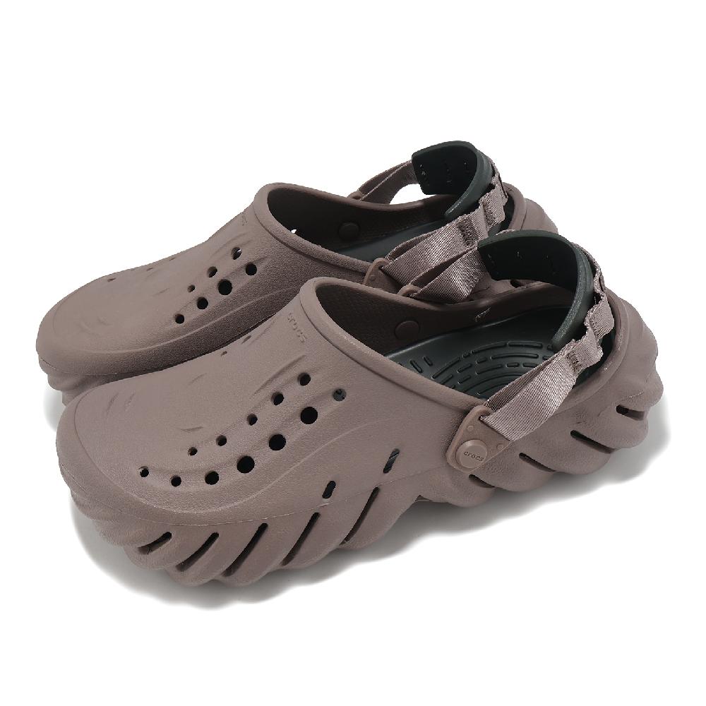 Crocs 卡駱馳 洞洞鞋 Echo Clog 男鞋 女鞋 松露色 波波克駱格 休閒鞋 涼拖鞋 2079370LF