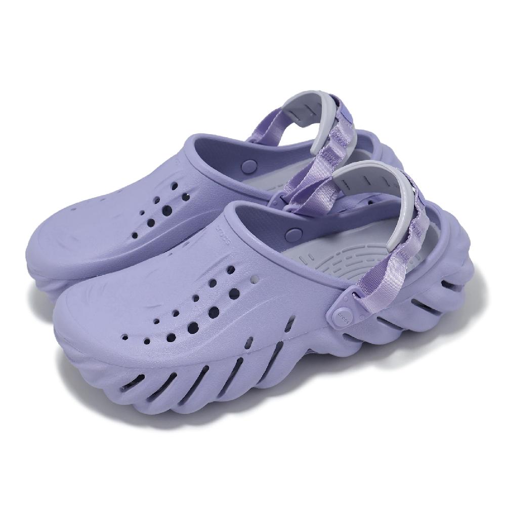 Crocs 卡駱馳 洞洞鞋 Echo Clog 男鞋 女鞋 神秘紫 波波克駱格 休閒鞋 涼拖鞋 2079375BN