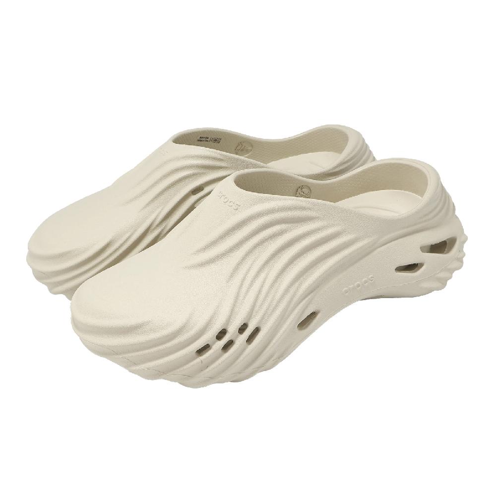 Crocs 卡駱馳 涼拖鞋 Echo Wave 男女鞋 波波旋風克駱格 骨白 休閒鞋 洞洞鞋 卡駱馳 2105212Y2