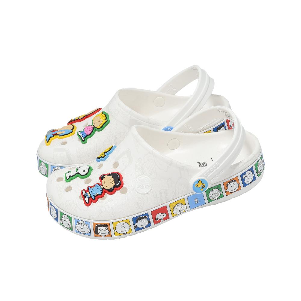 Crocs 卡駱馳 洞洞鞋 Peanuts Crocband Clog K 中大童 卡駱班史努比 21211690H