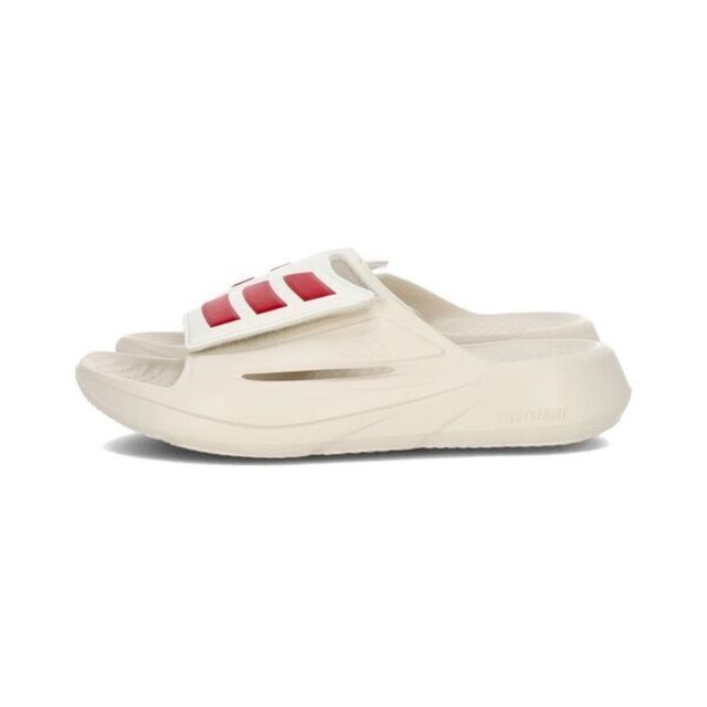 adidas 愛迪達 Adidas 愛迪達 Lightblaze Slide IH8944 男女 拖鞋 米紅 魔鬼氈 海邊 泳池 輕便