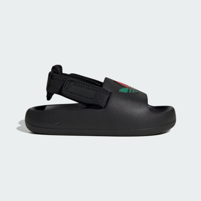 adidas 愛迪達 Adidas Adifom Adilette C JP5526 中童 運動休閒涼鞋 魔鬼氈 可拆式 舒適 黑