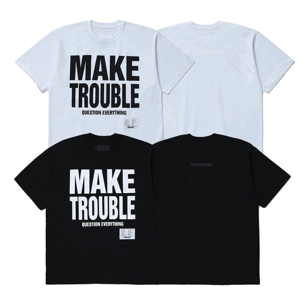 Neighborhood Nh X Katharine Hamnett 短T 黑/白 261PCKHN-CSM02