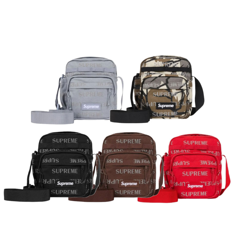 Supreme FW26 經典斜背小包 滿版 反光 單肩包 斜肩包 黑/深棕/迷彩/紅/藍 FW26B8
