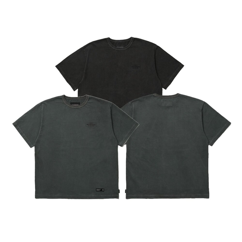 Wtaps Ringer SS / Cotton 純棉刺繡小字短袖黑/灰261ATDT-CSM30