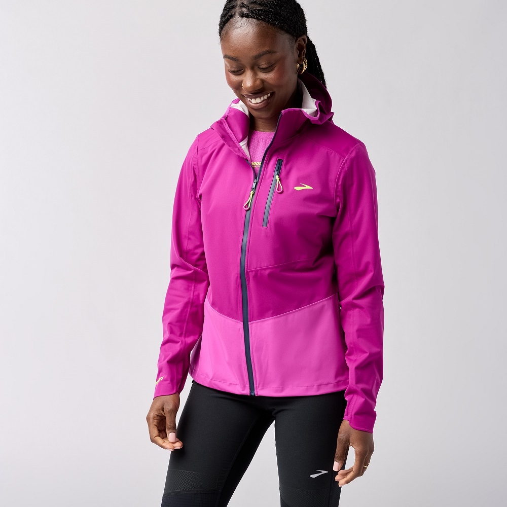 BROOKS 女 High Point 高峰防水外套 2.0_吊鐘花紫(221710514)