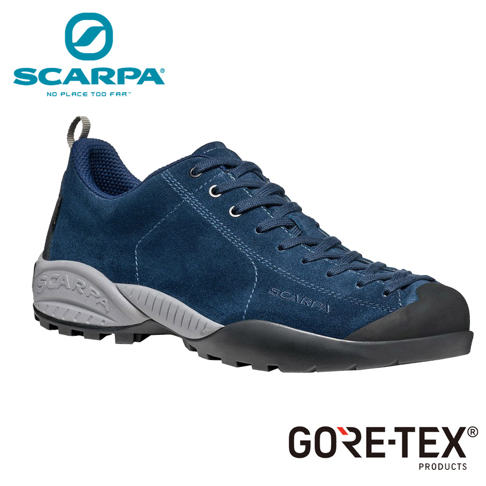 SCARPA 原廠貨 原廠貨 中性 MOJITO GTX 低筒防水登山鞋/郊山鞋/休閒鞋 深海藍(32682200-Deep Ocean)