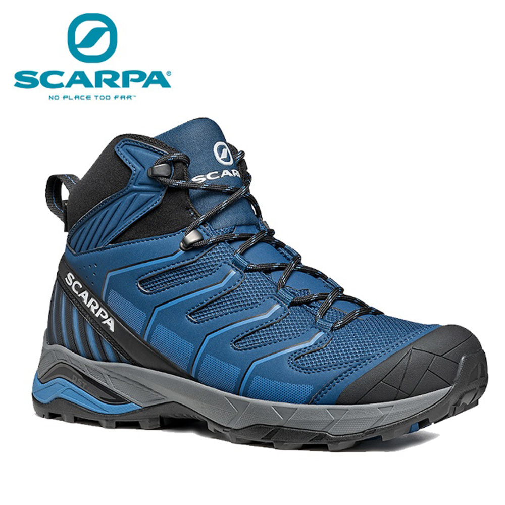 SCARPA MAVERICK MID GTX 男 防水登山鞋/郊山鞋 藍-淺藍(090200-Blue-Light Blue)