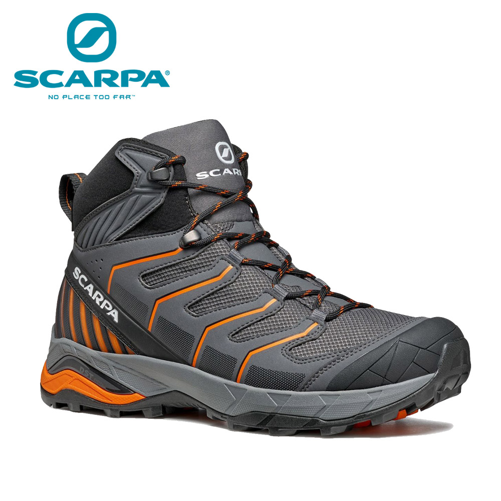 SCARPA MAVERICK MID GTX 男 防水登山鞋/郊山鞋 鐵灰-橘(090200-Blue-Gray-Orange)