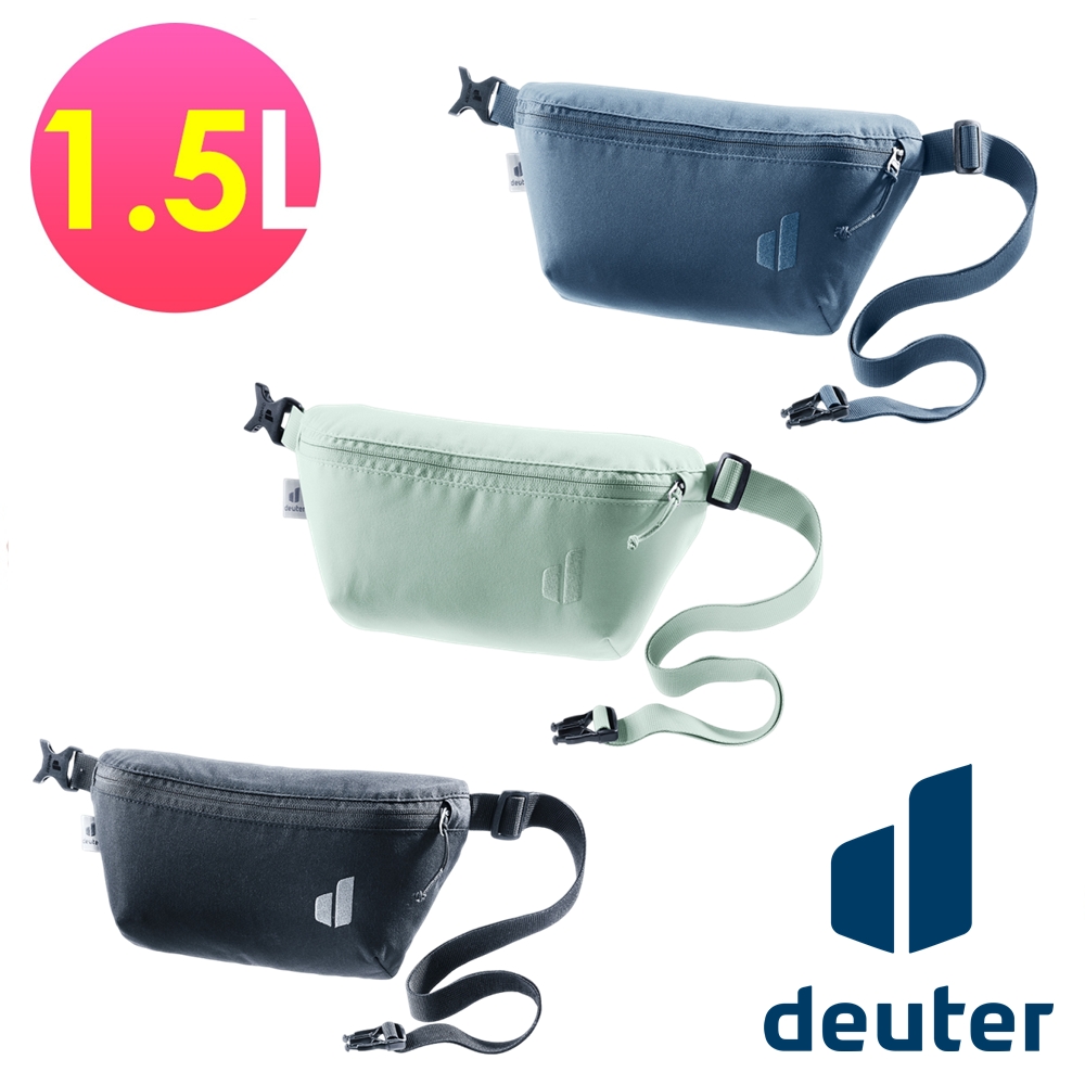 Deuter _德國_Avengo 1.5L腰包3900223/深藍、黑、冰綠/輕量貼身/休閒隨身包