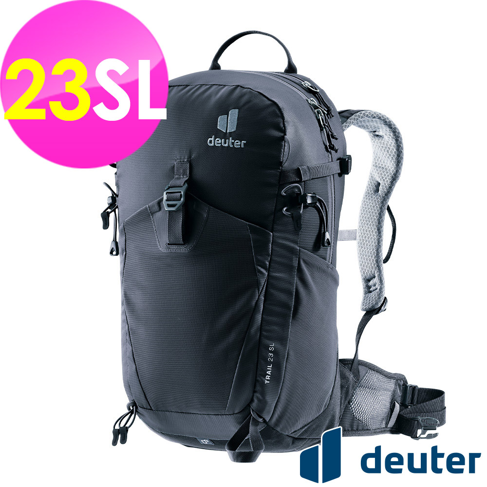 Deuter _德國_TRAIL 輕量拔熱透氣背包23SL (3440424 黑/登山/健行)