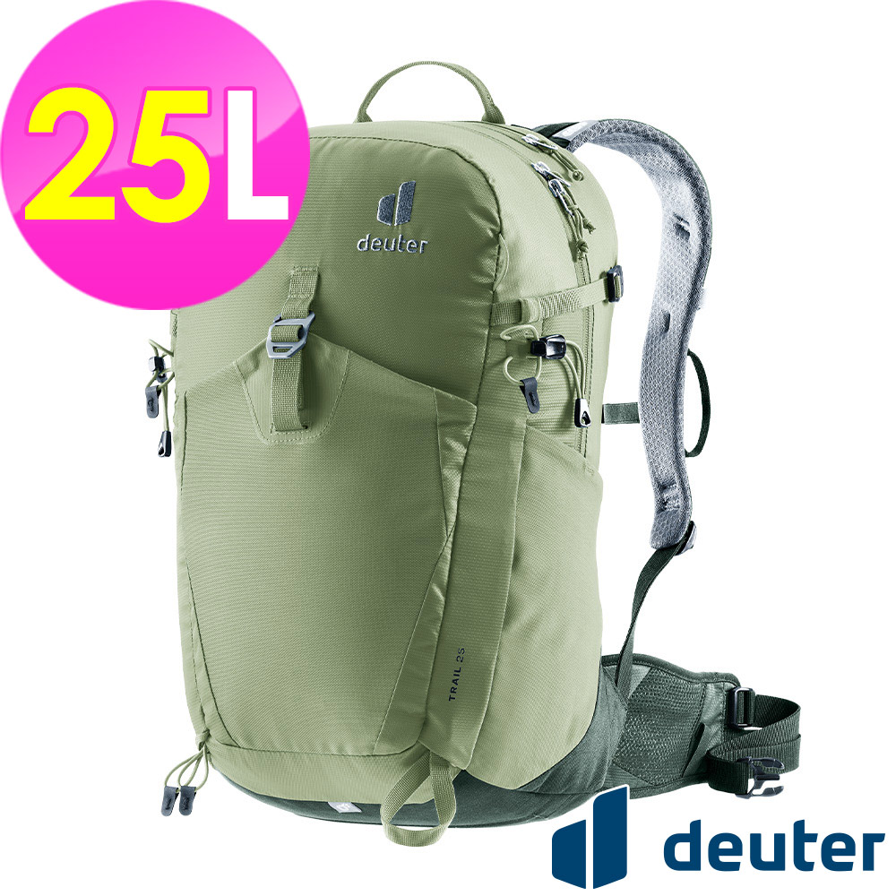 Deuter _德國_TRAIL 輕量拔熱透氣背包25L/3440524綠/登山包
