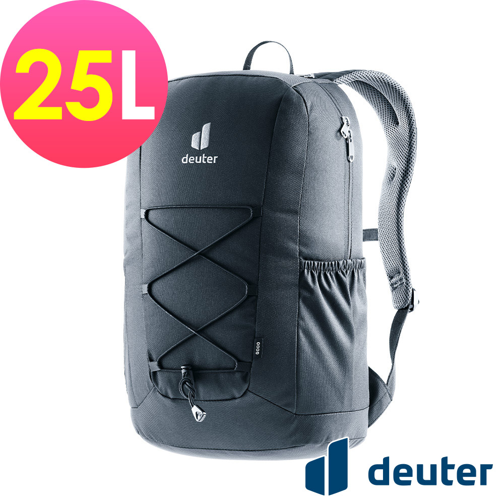 Deuter _德國_GOGO休閒旅遊後背包25L/3813224黑/學生書包/日常健行包/通勤包