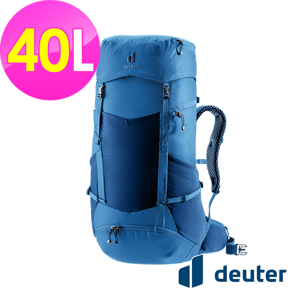 Deuter _德國_FUTURA PRO_40L 透氣網架背包3401526藍/登山包/自助旅遊包