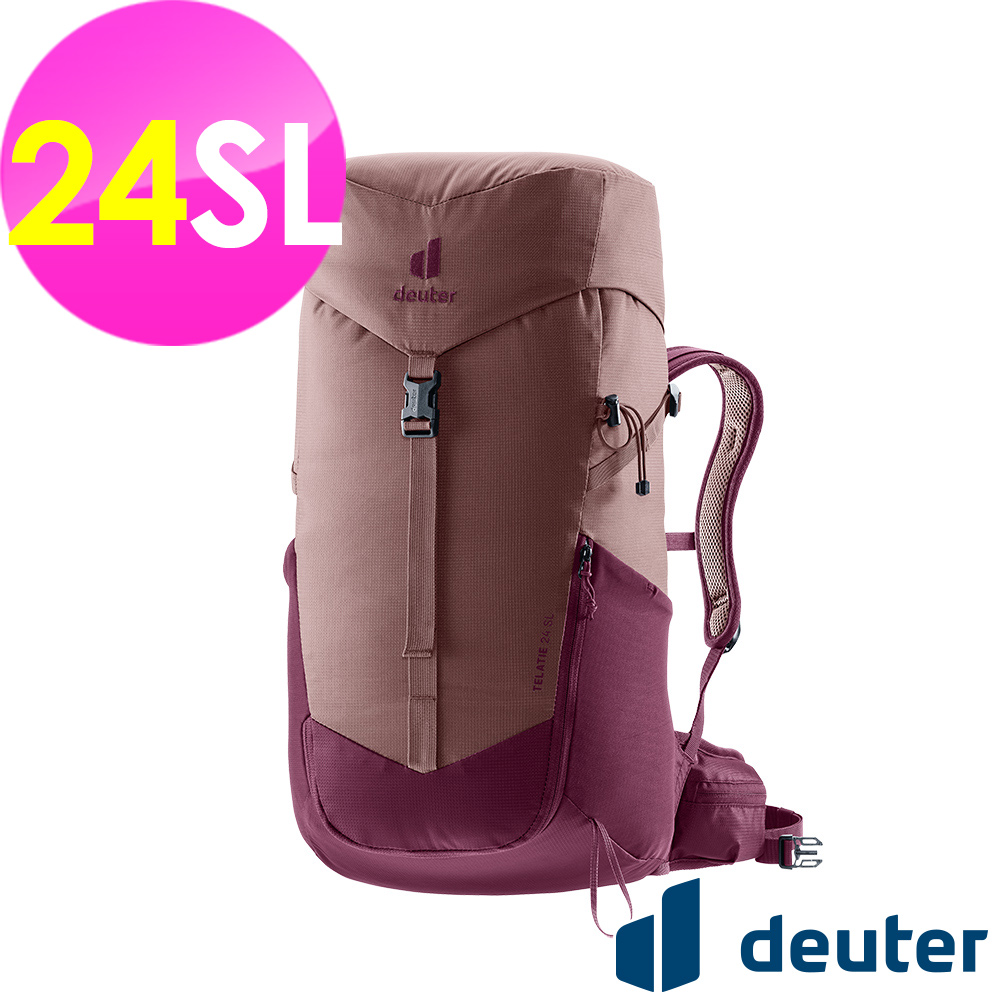 Deuter _德國_TELATIE 24SL輕量拔熱透氣背包3450027紫/登山背包/女性窄肩款