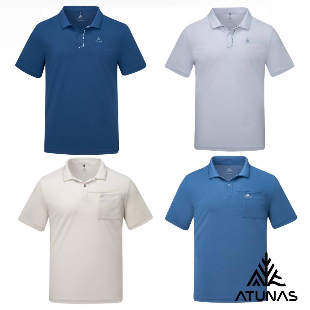 ATUNAS 歐都納 男款商務休閒防曬排汗透氣短袖POLO衫A款A8PS2612M/B款A8PS2613MC/大尺碼
