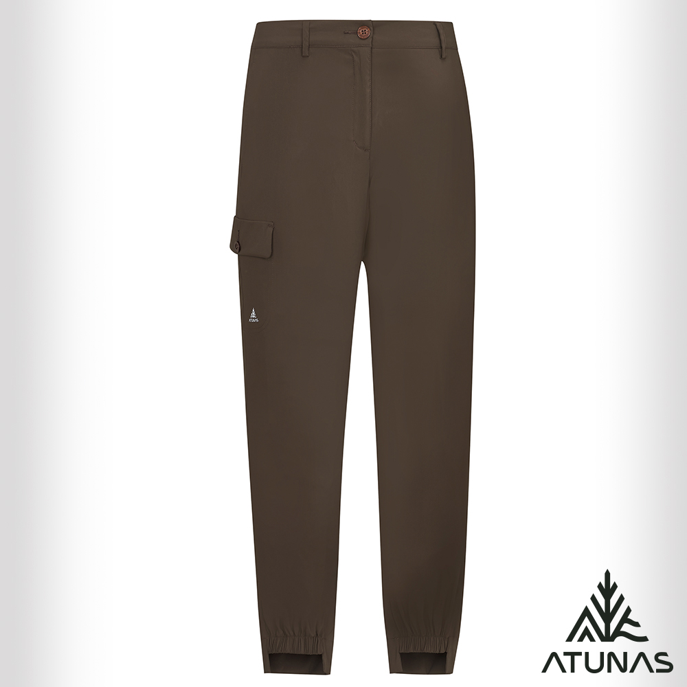 ATUNAS 歐都納 女蚊瘋不動彈性長褲A1PA2513W鐵褐/登山褲/日常休閒褲/涼爽感