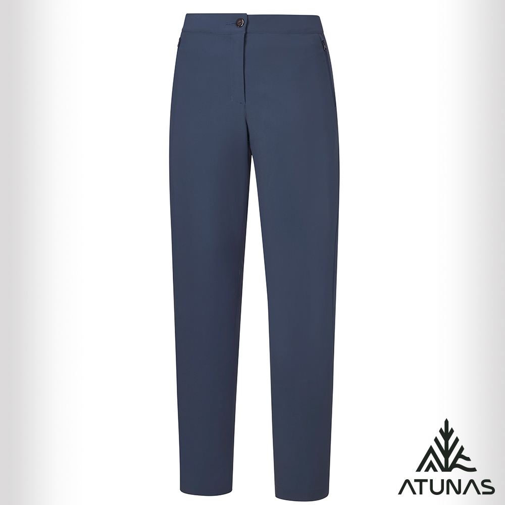 ATUNAS 歐都納 女款蚊瘋不動彈性長褲A1PA2519W墨藍/登山褲/日常休閒褲/大尺碼