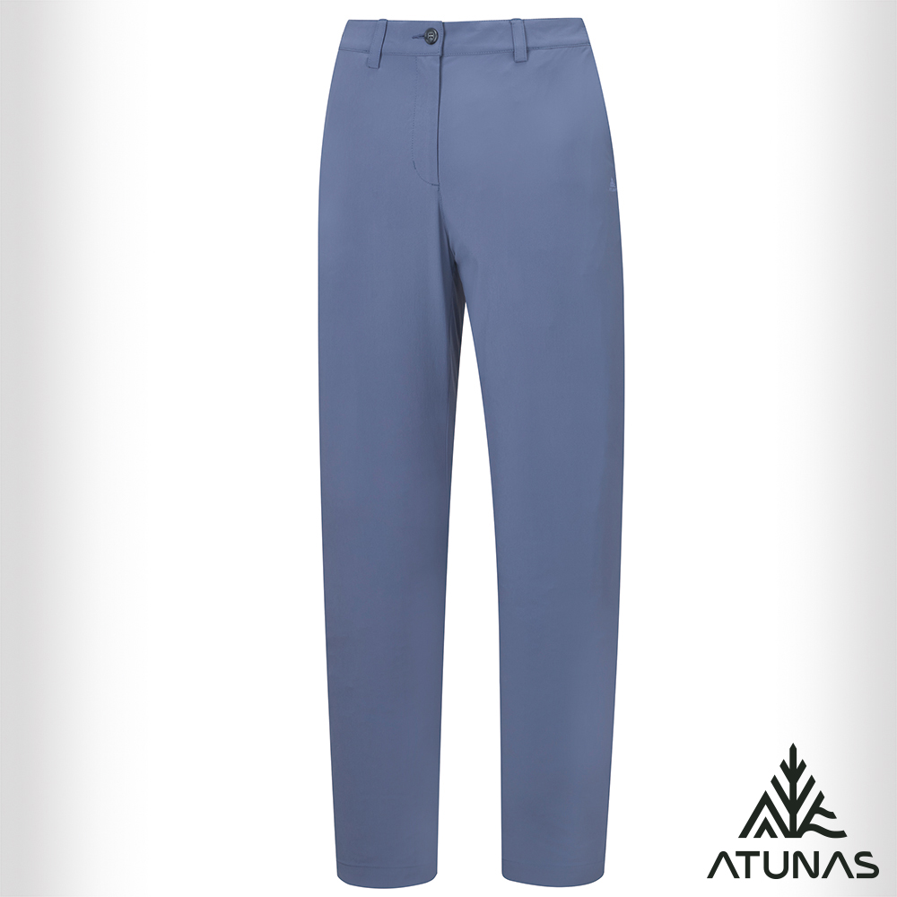 ATUNAS 歐都納 女款蚊瘋不動彈性長褲A1PA2517W紫灰/登山褲/日常休閒褲/涼爽感