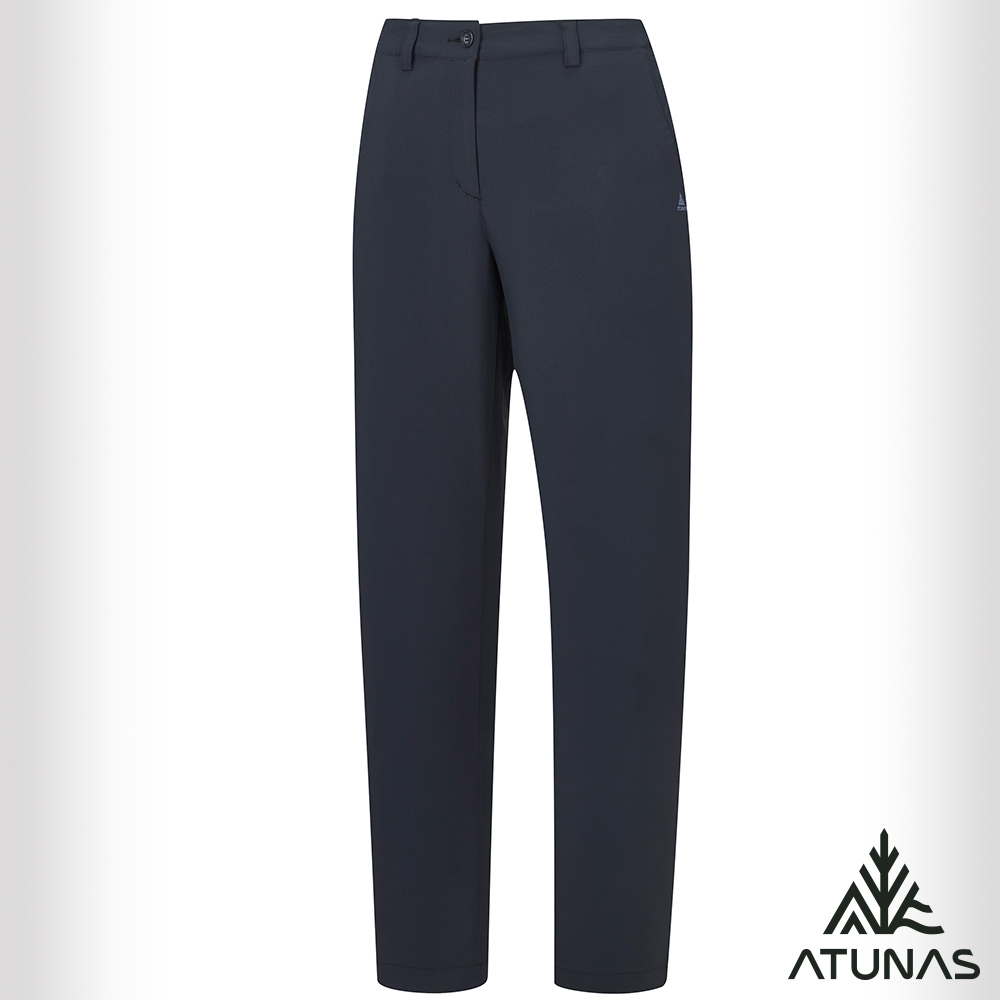 ATUNAS 歐都納 女款蚊瘋不動彈性長褲A1PA2517W黑/登山褲/日常休閒褲/涼爽感/大尺碼