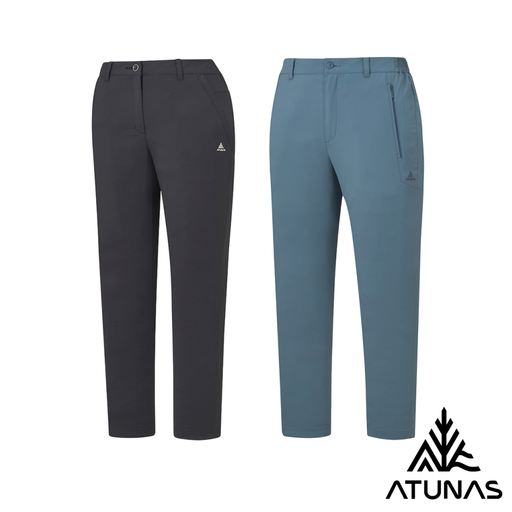 ATUNAS 歐都納 男女款防曬涼感吸濕排汗透氣彈性休閒長褲A8PAHH01M/A8PAHH02W黑、藏青/大尺碼