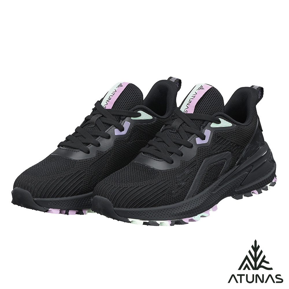 ATUNAS 歐都納 女款透氣輕量健步鞋/休閒鞋A8GC2501W黑