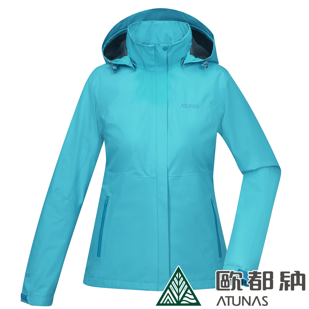 ATUNAS 歐都納 女款GORE-TEX PACLITE PLUS單件式防水透氣外套A1GTDD03W 冰河藍