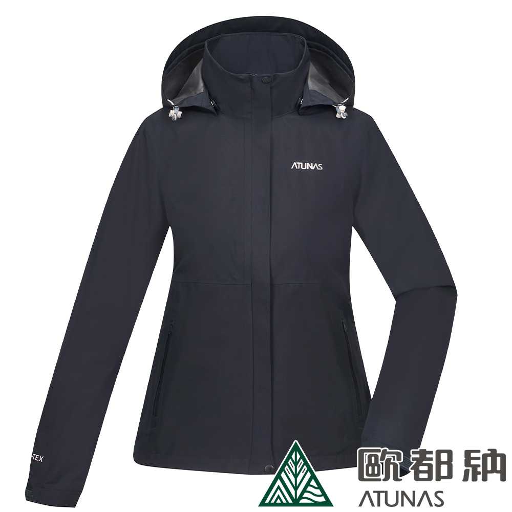 ATUNAS 歐都納 女款GORE-TEX PACLITE PLUS單件式防水透氣外套A1GTDD03W 星夜黑