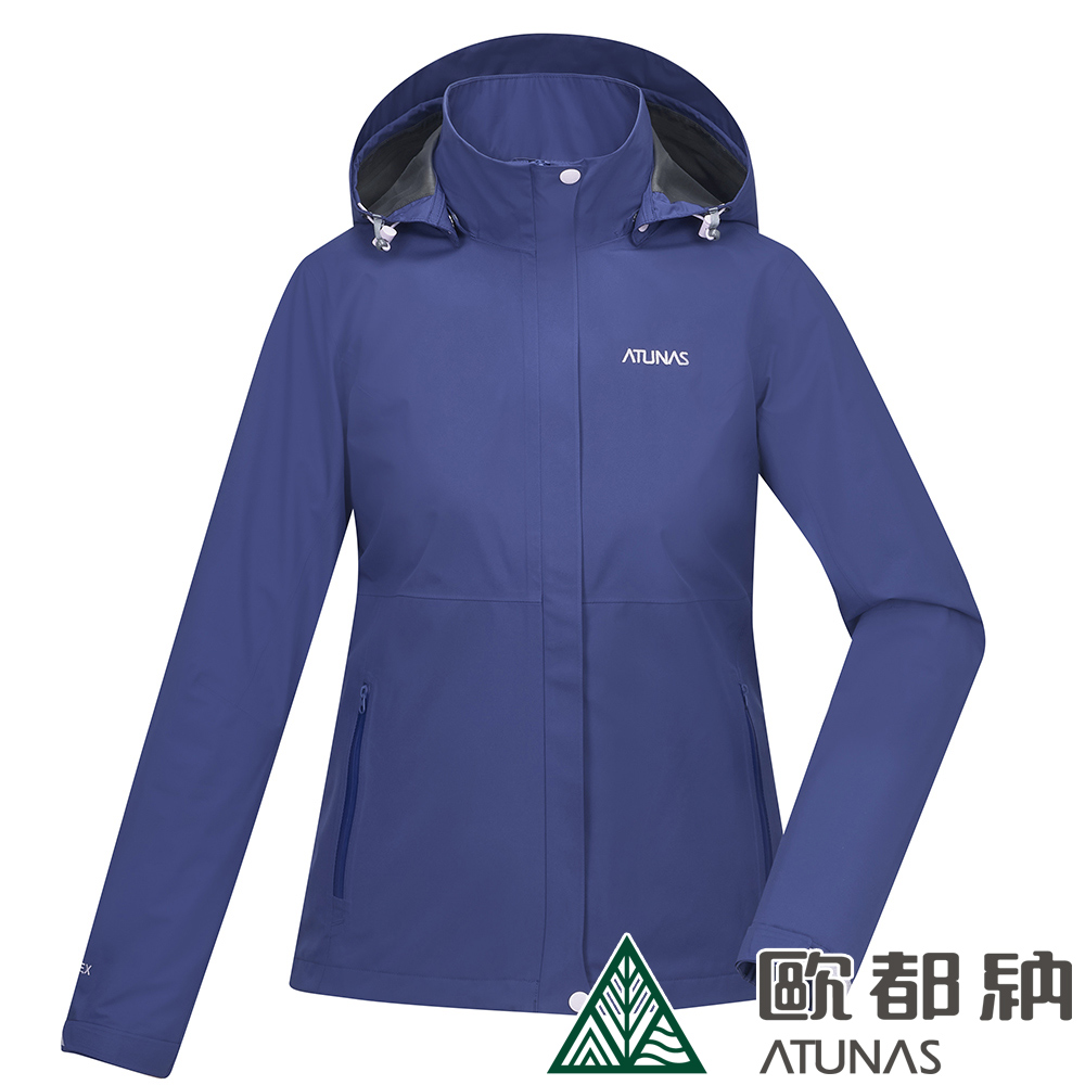 ATUNAS 歐都納 女款GORE-TEX PACLITE PLUS單件式防水透氣外套A1GTDD03W深藍紫