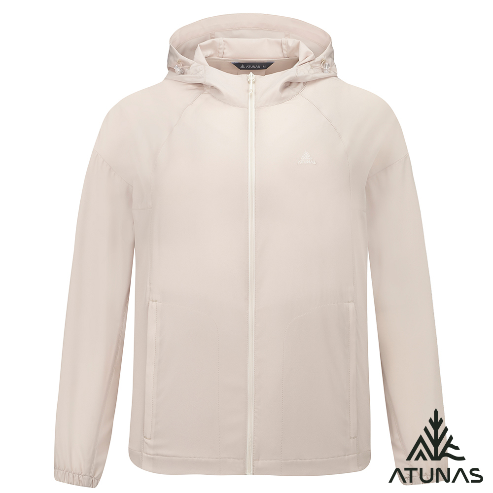 ATUNAS 歐都納 女款蚊瘋不動涼感連帽外套A1GA2604W奶茶/防蚊驅蟲/輕量防曬透氣