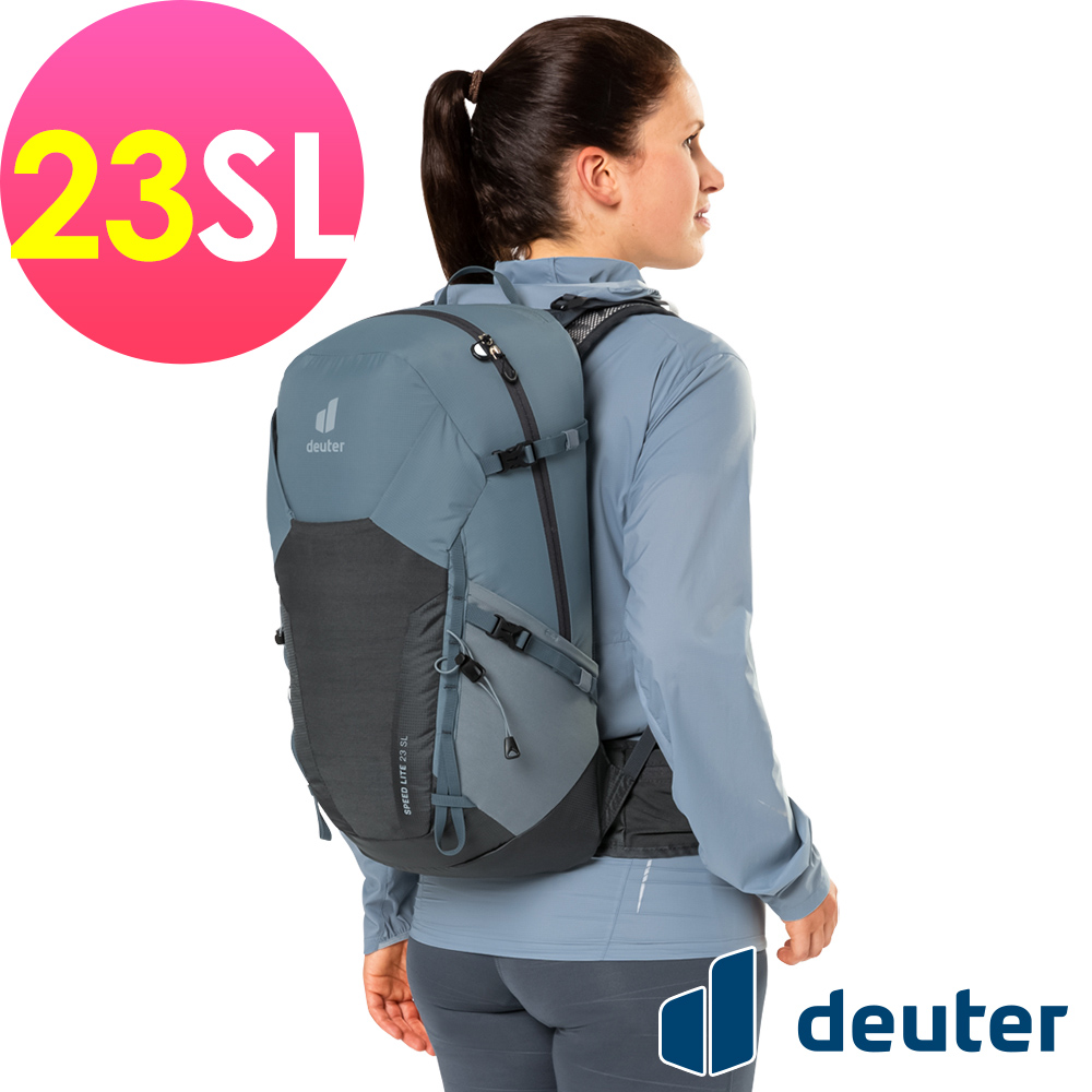 Deuter 【德國】SPEED LITE超輕量旅遊背包23SL (3410322深灰黑/越野/三鐵/登頂)