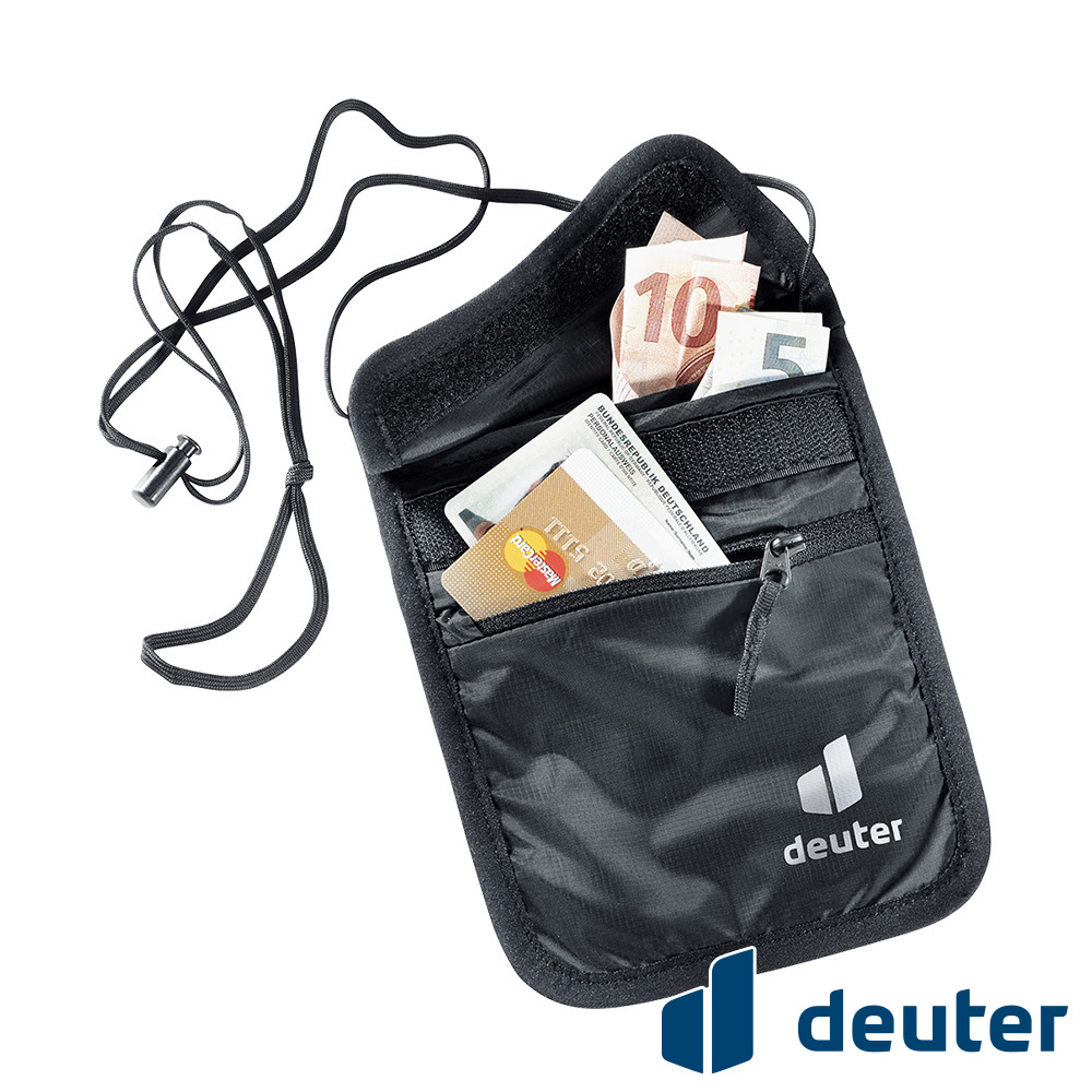 Deuter 德國_SECURITY WALLET II隱藏式錢包3950221黑/側背貼身包/隨身袋/護照證件包