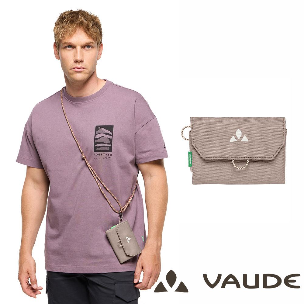 VAUDE _德國_Wallet M錢包(附背帶)VA-48093可可/旅行貼身錢包/斜肩小包