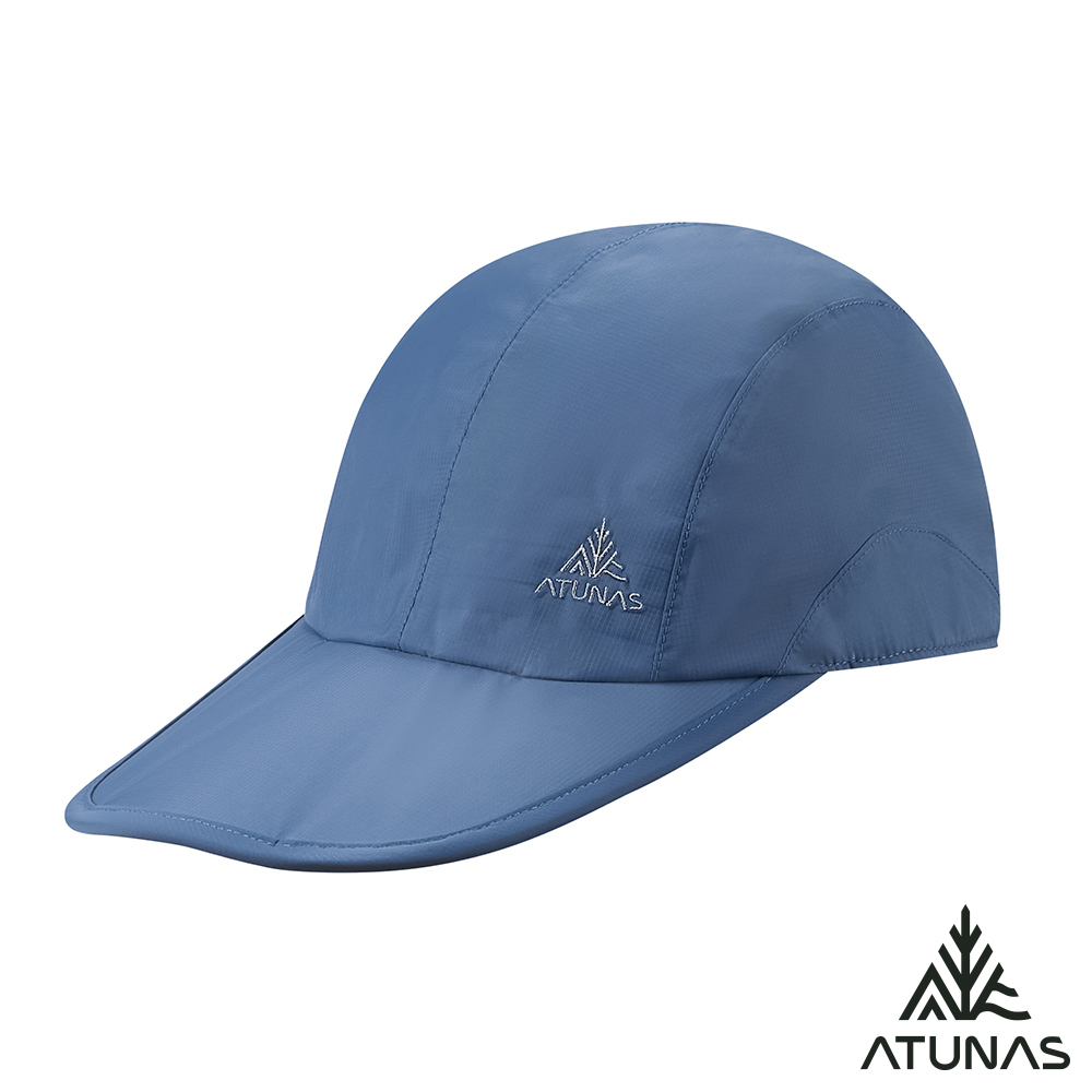 ATUNAS 歐都納 GORE-TEX PACLITE防水透氣折疊便帽/棒球帽/鴨舌帽/防水帽A1AHHH02N藍灰
