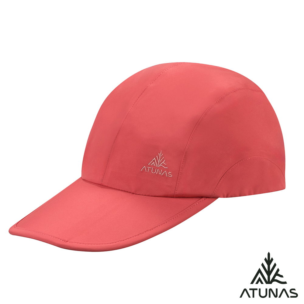 ATUNAS 歐都納 GORE-TEX PACLITE防水透氣折疊便帽/棒球帽/鴨舌帽/防水帽A1AHHH03N莓果紅