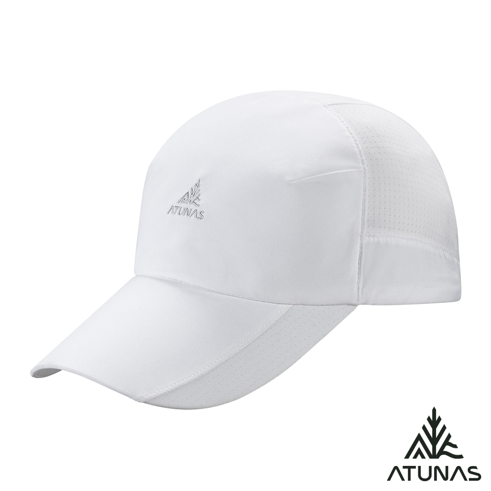 ATUNAS 歐都納 防曬超輕量透氣便帽/棒球帽/鴨舌帽/運動帽A1AHHH11N白