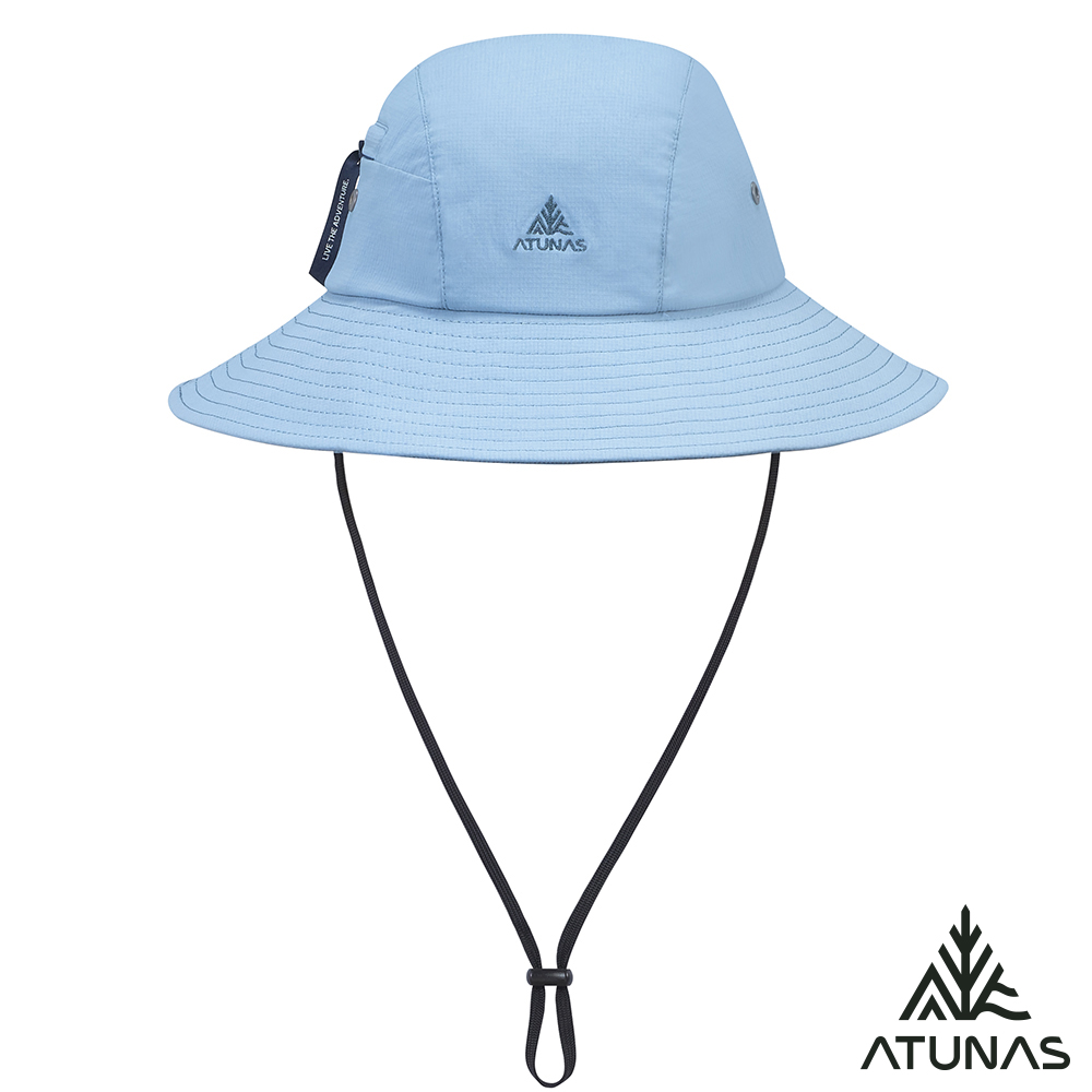 ATUNAS 歐都納 輕量防潑水防曬漁夫帽/遮陽帽A1AHHH13N灰藍