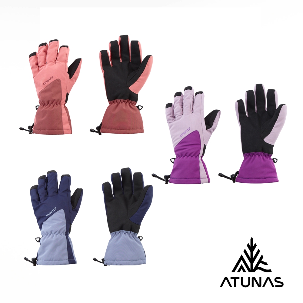 ATUNAS 歐都納 女款防水防風保暖手套A1AG2506W粉紫、藍紫、霧粉