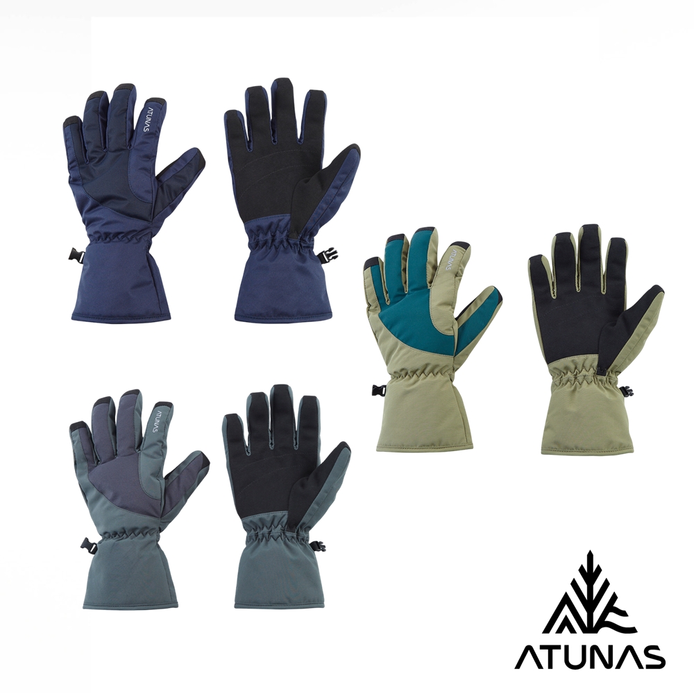 ATUNAS 歐都納 中性款防水保暖手套A1AG2505N松綠、深灰、深藍