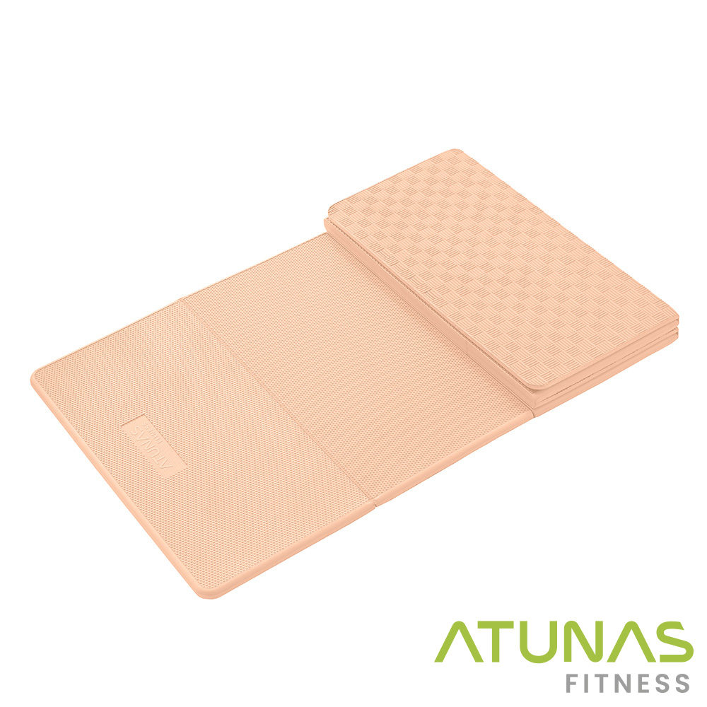 ATUNAS 歐都納 _FITNESS_多功能六折瑜珈墊MAT-6R奶茶/健身墊/運動墊/折疊軟墊