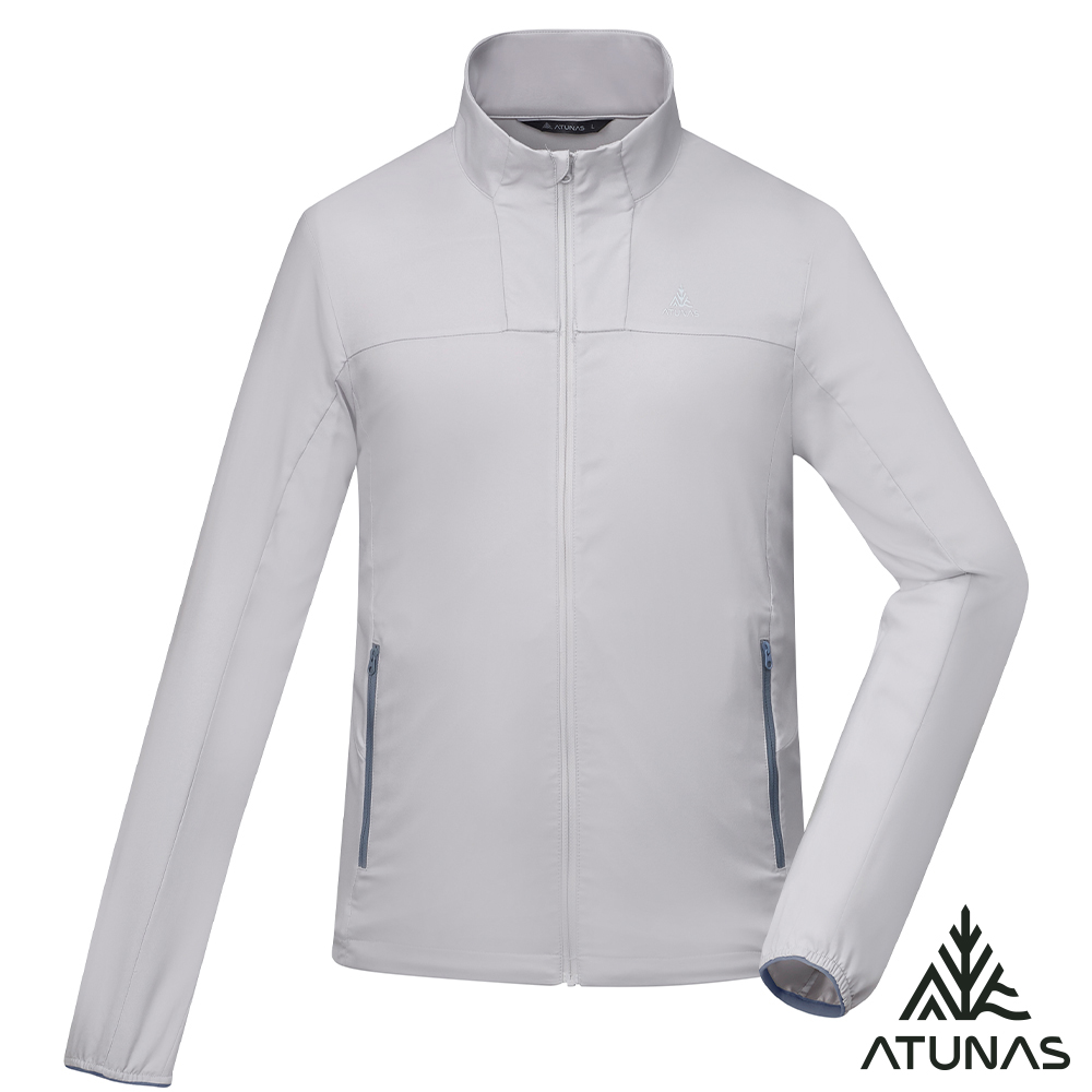 ATUNAS 歐都納 男款蚊瘋不動涼感外套A1GA2508M銀灰/驅蚊蟲/輕量防曬透氣
