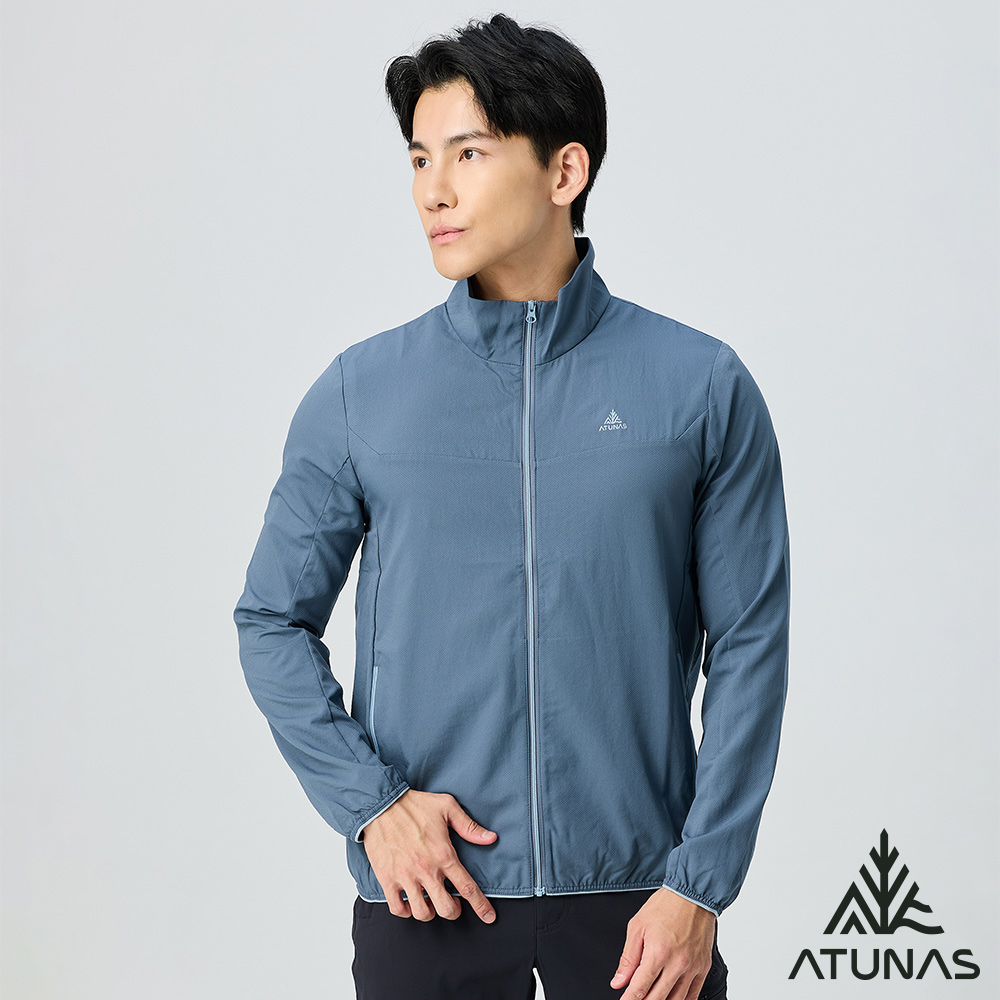 ATUNAS 歐都納 男款精彩隨行外套A2GA2515M深藍/防曬輕量透氣/大尺碼