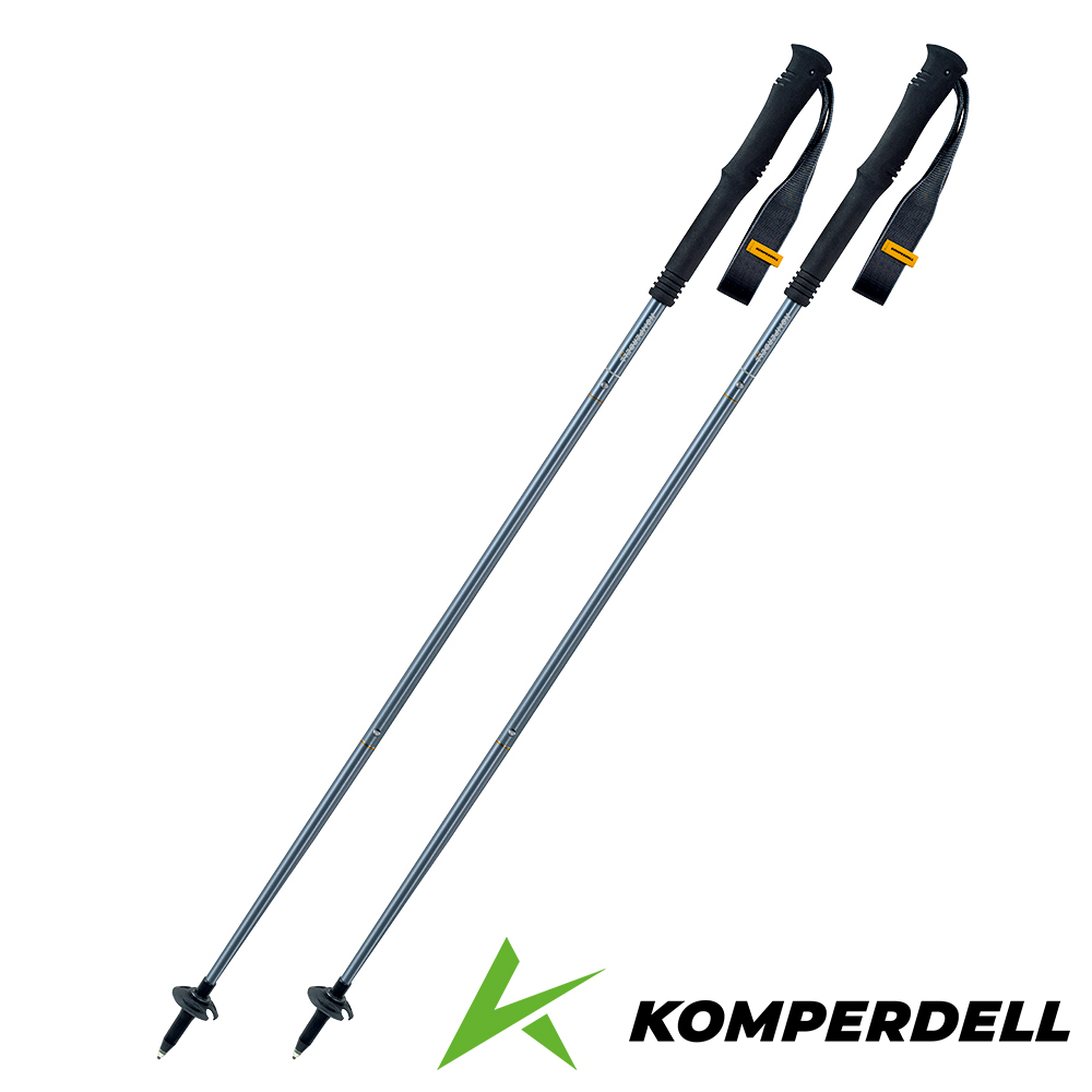 KOMPERDELL 奧地利_航太鋁合金快折登山杖194237310-S銀/健行登山/單支入