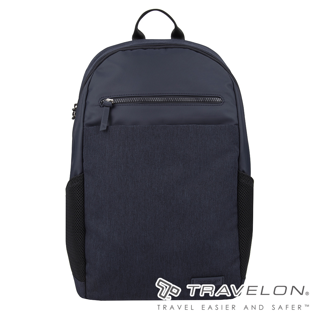 TRAVELON _美國防盜包_METRO商務休旅後背包TL-43412深藍/雙肩包/休閒旅遊包/日常通勤包