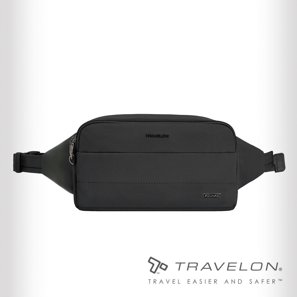 TRAVELON _美國防盜包_Roam防盜斜肩包-聯名款TL-43678A黑/RFID/休閒旅遊包/胸前包/腰包